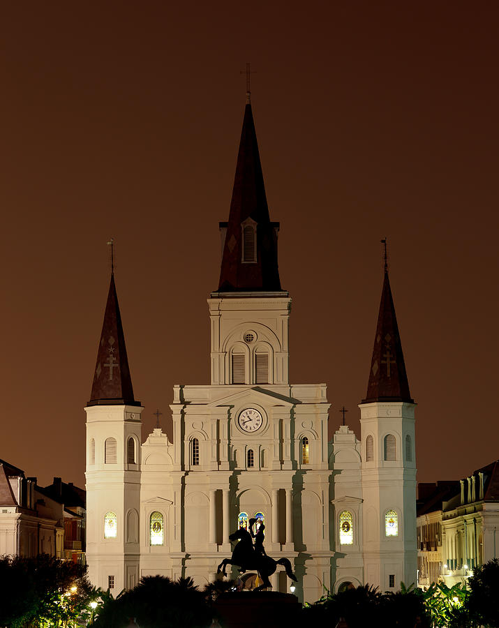 St Louis Cathedral At Night Photograph
