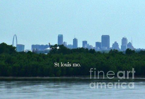 St Louis From Chain of Rocks Bridge Photograph by Kelly Awad