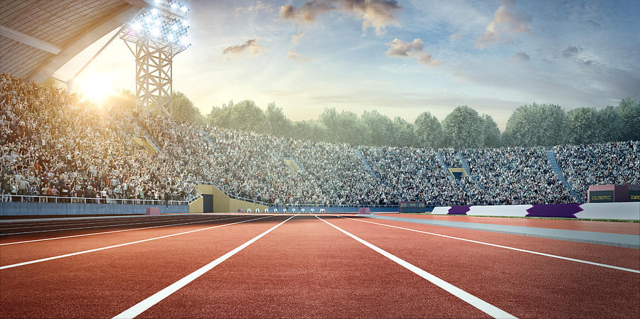 Stadium With Running Tracks #2 Photograph by Dmytro Aksonov