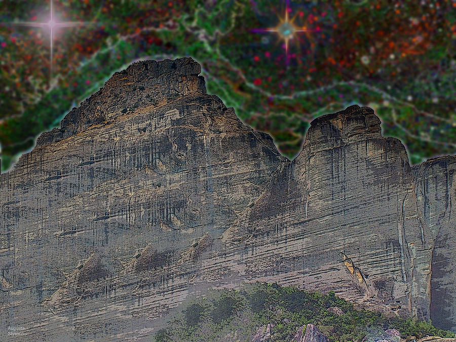 Starry Mountain #2 Digital Art by Augusta Stylianou