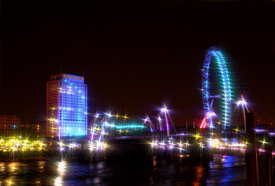 London at Night #5 Photograph by Doc Braham