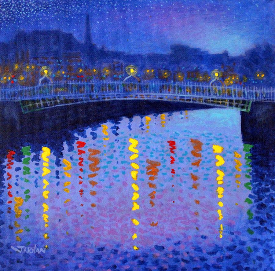 Dublin Painting - Starry Night In Dublin by John Nolan Dublin Painting - Starry Night In Dublin by John Nolan