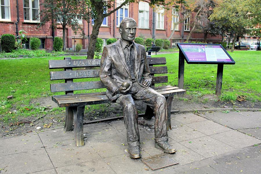 Europe Photograph - Statue Of Alan Turing #2 by Martin Bond