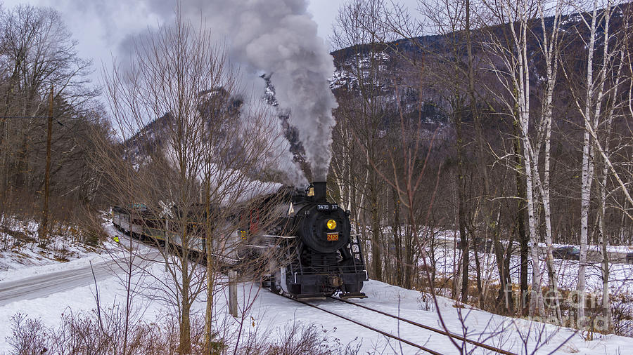 Steam In The Snow 2015 #3 Photograph by New England Photography