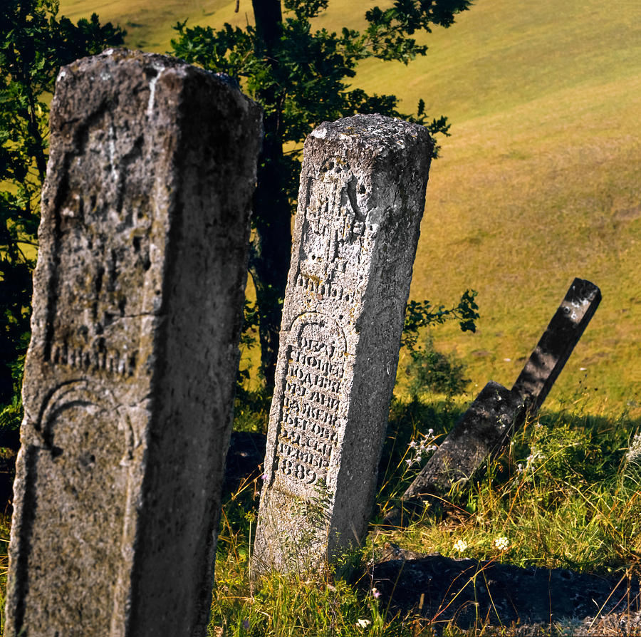 Tombstones Photograph - Stecci. Medieval Tombstones. Serbia #2 by Juan Carlos Ferro Duque