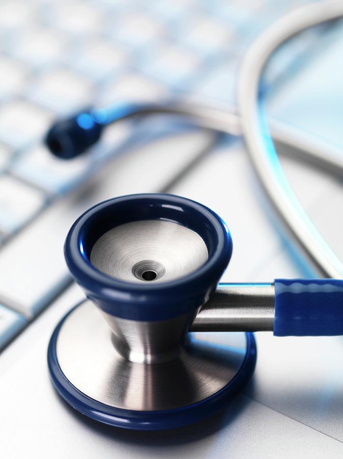 Stethoscope And Keyboard Photograph by Tek Image/science Photo Library ...