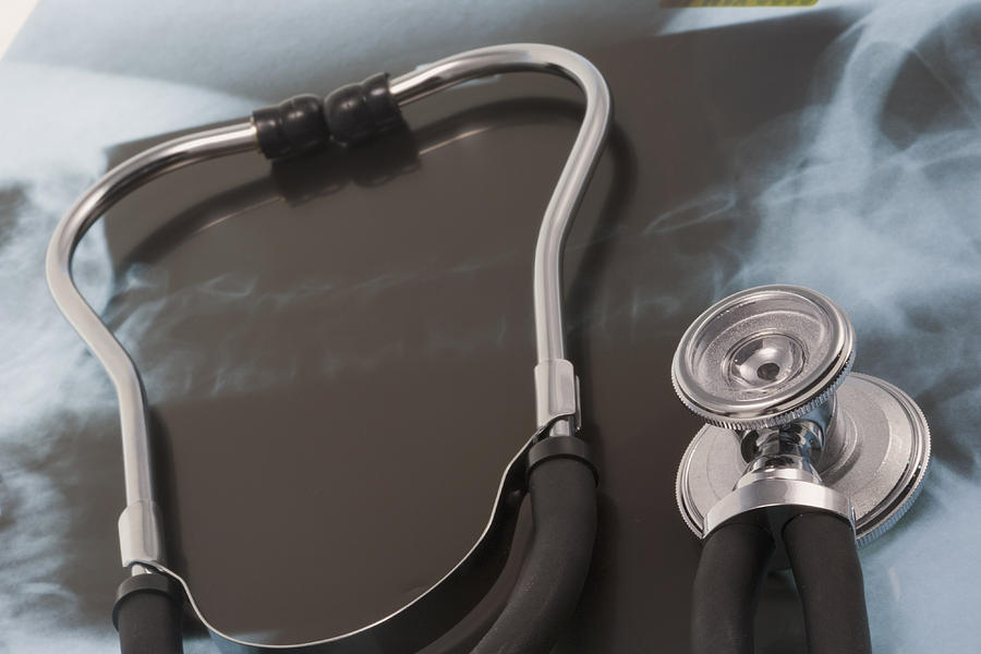 Stethoscope And X-ray #2 Photograph by Science Stock Photography