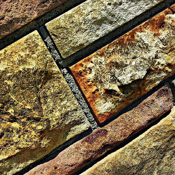Abstract Photograph - Stone Wall #2 by Elisa Franzetta