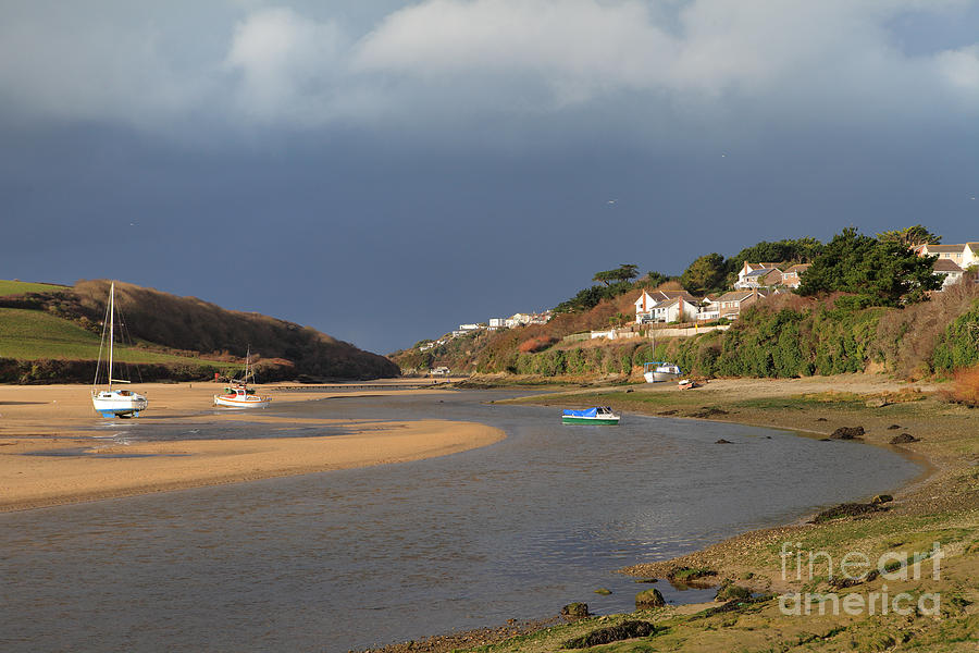 Storm Approaches the Gannel Estuary Newquay Cornwall #2 Photograph by Nicholas Burningham