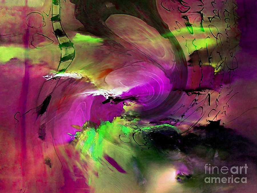 Abstract Mixed Media - Storm Watch #2 by Marvin Blaine