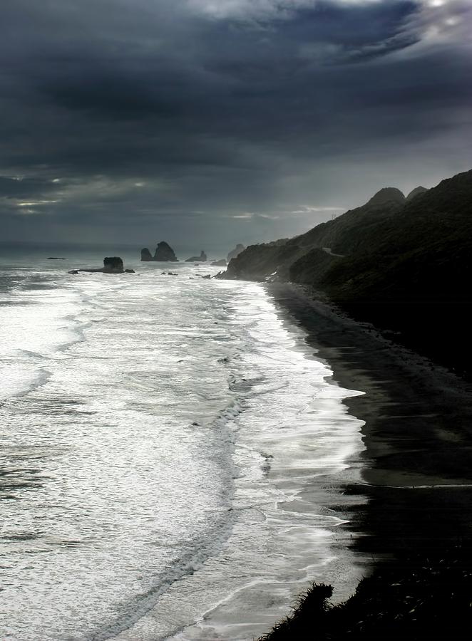 Stormy Coast New Zealand #2 Photograph by Amanda Stadther