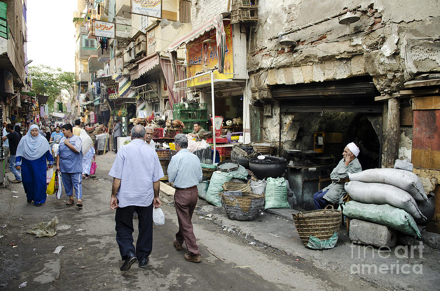 Street Scene In Cairo Old Town Egypt Photograph
