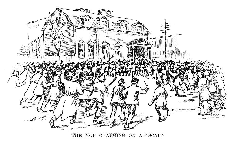 Streetcar Strike, 1889 Painting by Granger Fine Art America