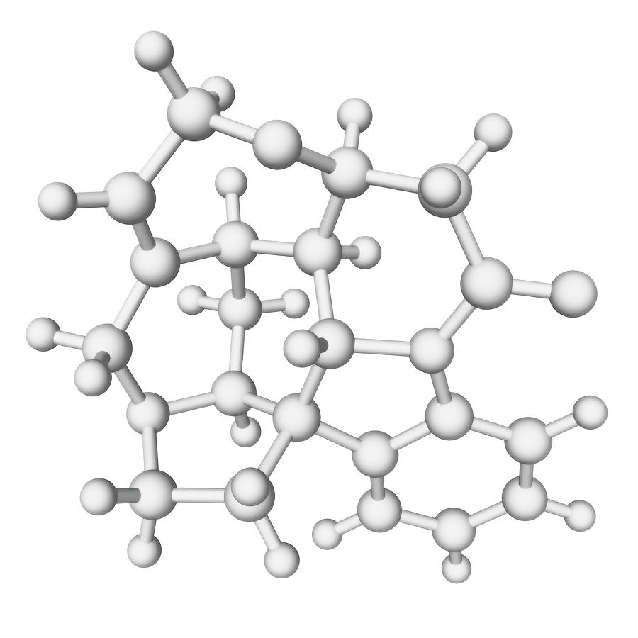 Strychnine Drug Molecule #2 Digital Art by Laguna Design