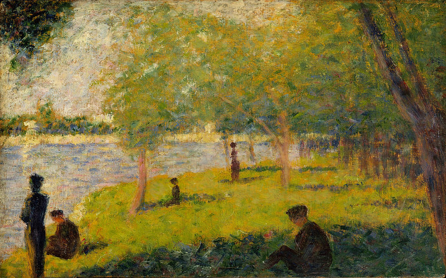 Study for A Sunday on La Grande Jatte #2 Painting by Georges Seurat