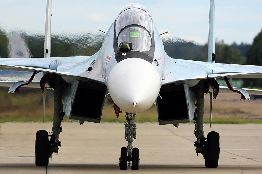 Su-30sm Jet Fighter Of Russian Air Photograph by Artyom Anikeev - Fine ...