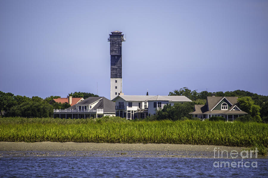Sullivans Island Lighthouse from the ICW Photograph by Dale Powell