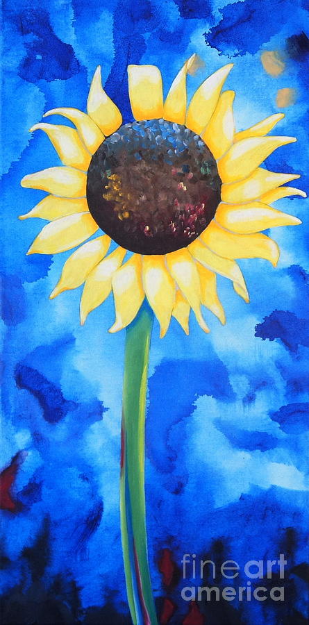 Sunflower 2 Painting by Shiela Gosselin