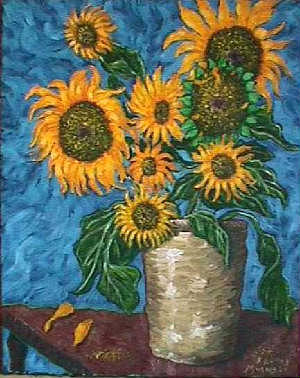 Sunflowers #1 Painting by Frank Morrison