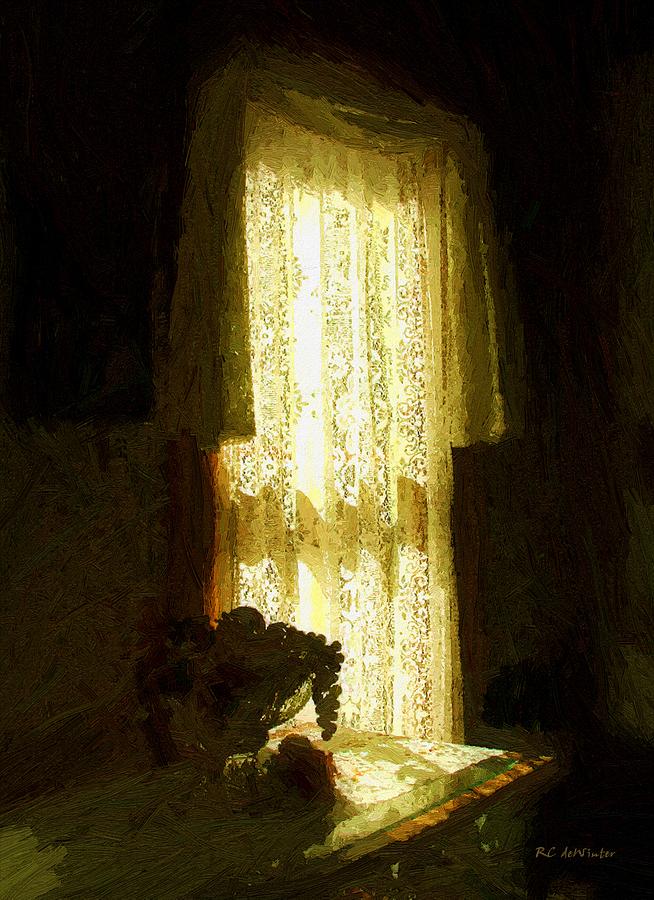 Sunlight Through Lace Painting by RC DeWinter