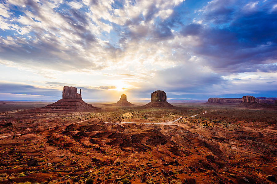 Sunrise in Monument Valley #2 Photograph by FilippoBacci