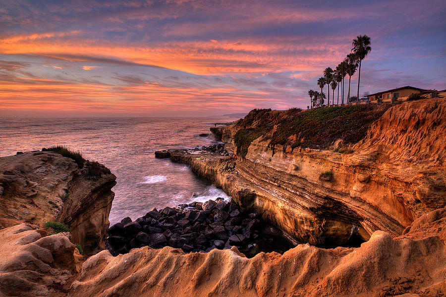 Sunset Cliffs #1 Photograph by Peter Tellone