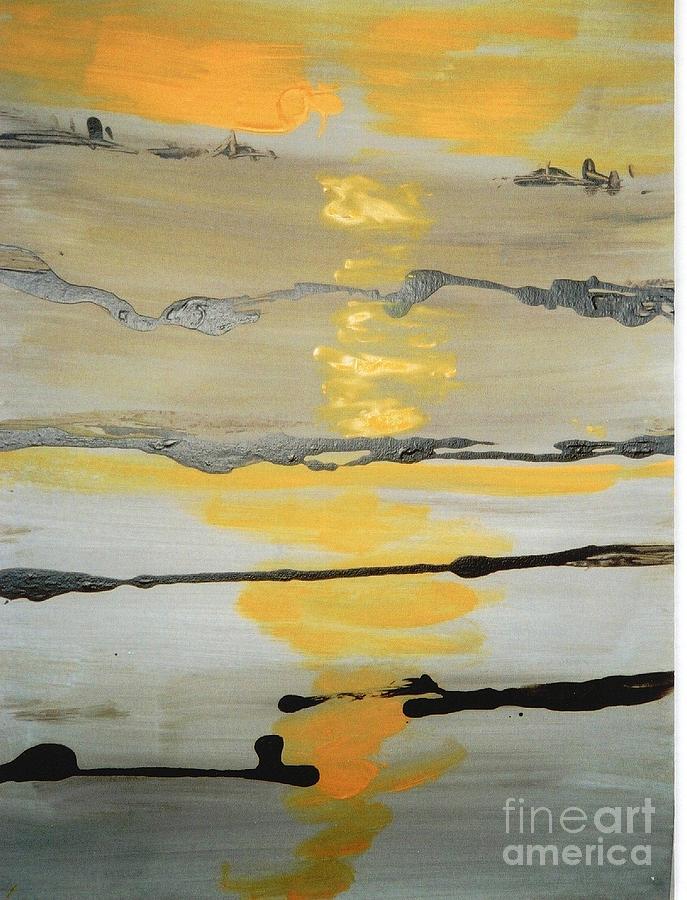Sunset Painting by Fereshteh Stoecklein