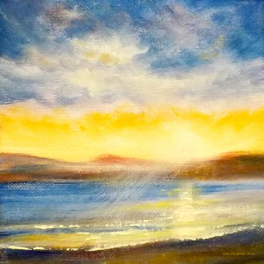 Sunset #1 Painting by Gina De Gorna