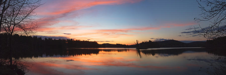 Sunset Over Flying Pond in Vienna Maine #2 Photograph by Keith Webber Jr