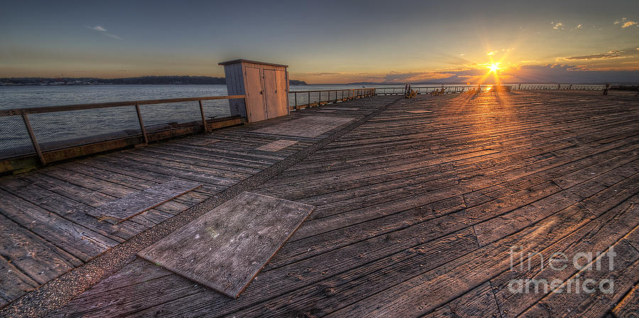 Seattle Photograph - Sunset over Puget Sound #2 by Twenty Two North Photography