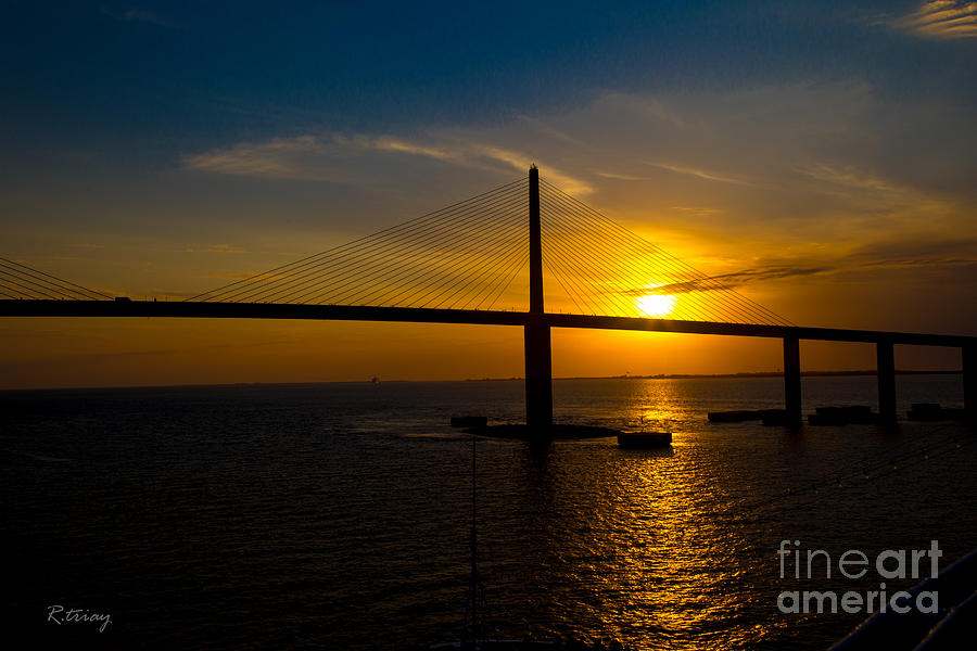 Sunshine Skyway Bridge #2 Photograph by Rene Triay FineArt Photos