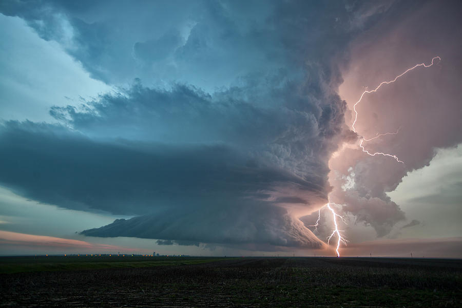 Supercell Thunderstorm And Lightning Photograph By Roger Hill