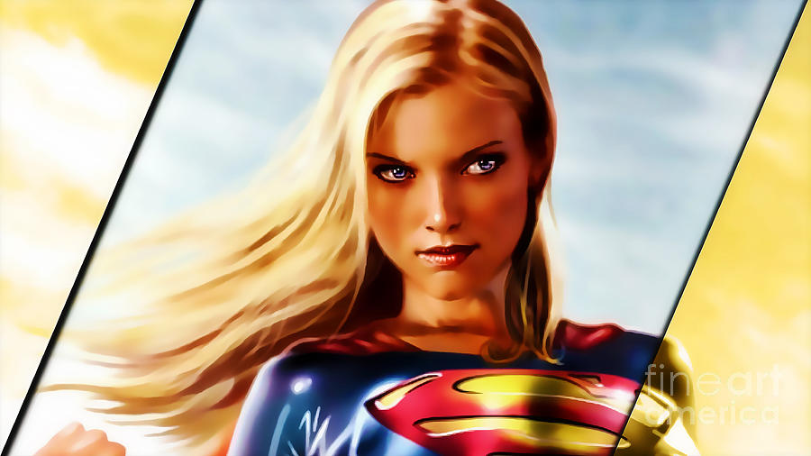 Supergirl #2 Mixed Media by Marvin Blaine