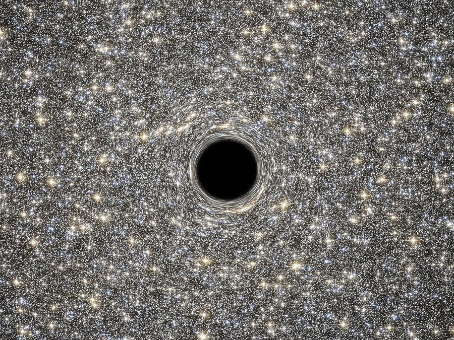 Supermassive Black Hole #1 Photograph by Science Source