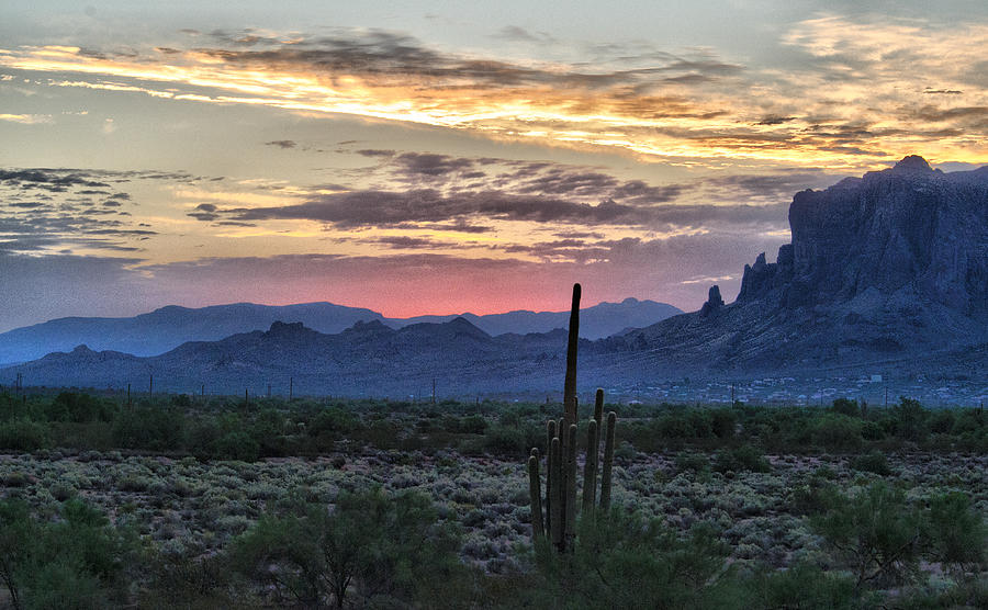 Superstition Mountain Sunrise #2 Photograph by Tam Ryan