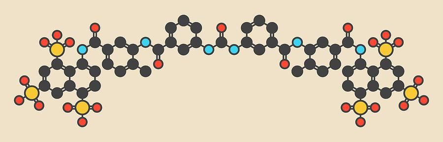 Sodium Photograph - Suramin Sleeping Sickness Drug Molecule #2 by Molekuul