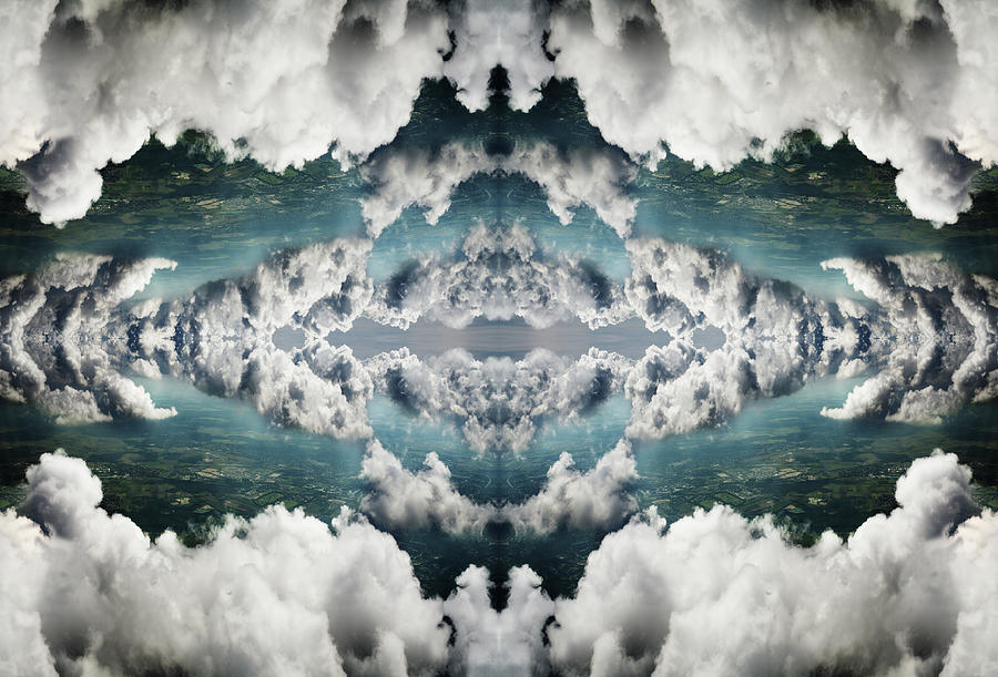 Surreal Rorschach Collage Of Dramatic Photograph by Silvia Otte