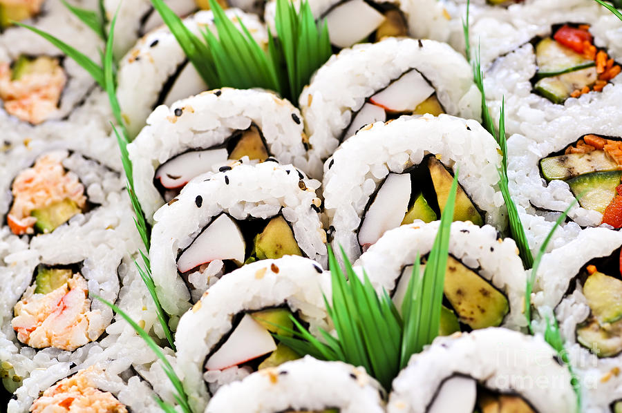 Sushi platter 1 Photograph by Elena Elisseeva