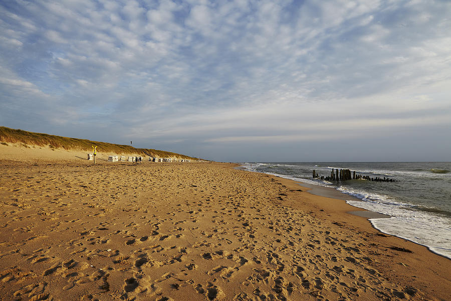 Sylt - Beach at Rantum at sunset Photograph by Olaf Schulz | Fine Art ...