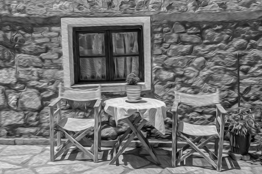 Table and Chairs #2 Digital Art by Roy Pedersen