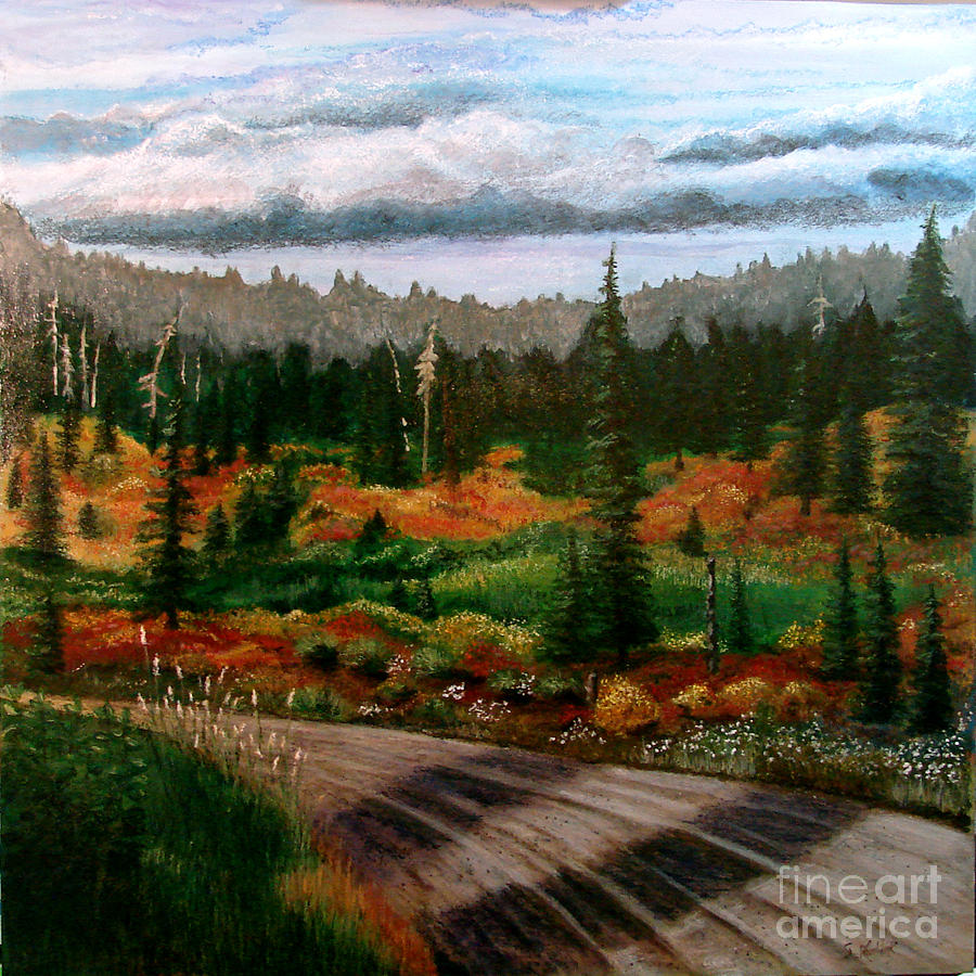 Take the High Road Pastel by Carol Kovalchuk
