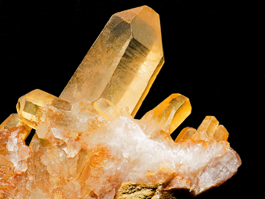 Tangerine Quartz Crystals #2 Photograph by Millard H. Sharp