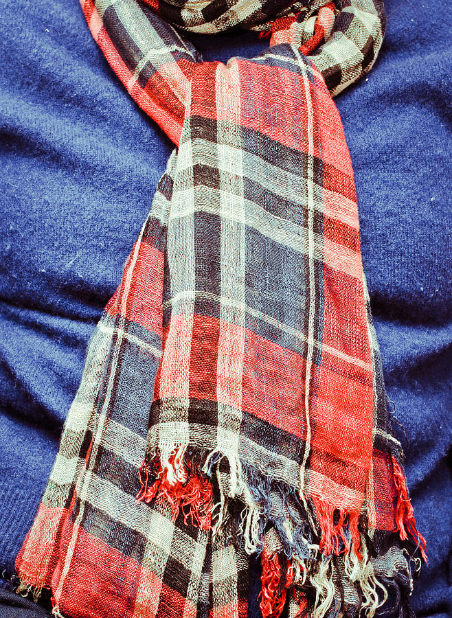 Pattern Photograph - Tartan scarf #2 by Tom Gowanlock