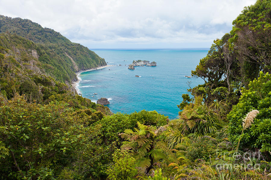 Nature Photograph - Tasman Sea at West Coast of South Island of New Zealand #2 by Stephan Pietzko