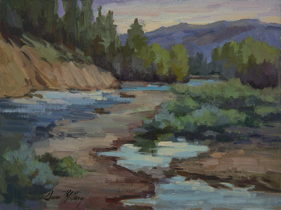 Tree Painting - Teanaway River #2 by Diane McClary