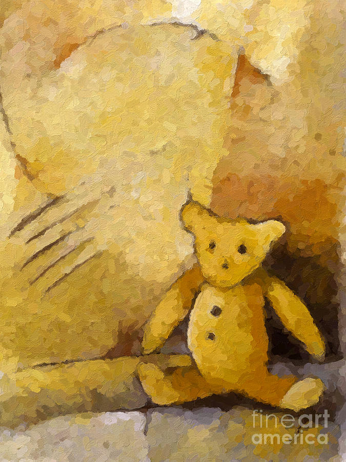 Teddy Painting by Lutz Baar