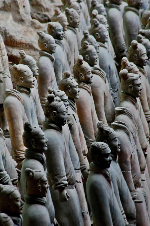 Ancient Photograph - Terracotta Soldiers Unesco World #2 by Darrell Gulin