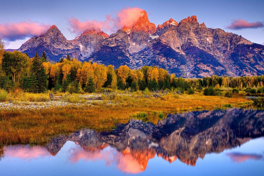 Tetons Reflection Photograph by Aaron Whittemore