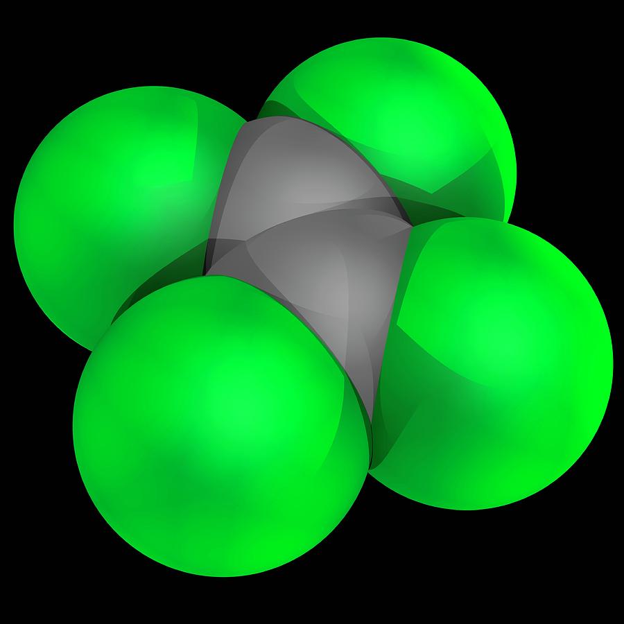 Tetrachloroethylene Molecule #2 Photograph by Laguna Design/science Photo Library