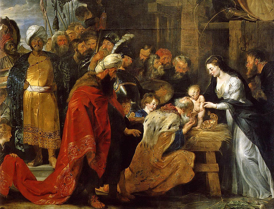 The Adoration of the Magi #7 Painting by Peter Paul Rubens